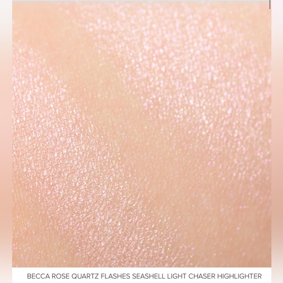 โค๏ธHOST PICKโค๏ธ Becca Light Chaser Highlighter in Rose Quartz Flash Seashell BNIB - Picture 6 of 16